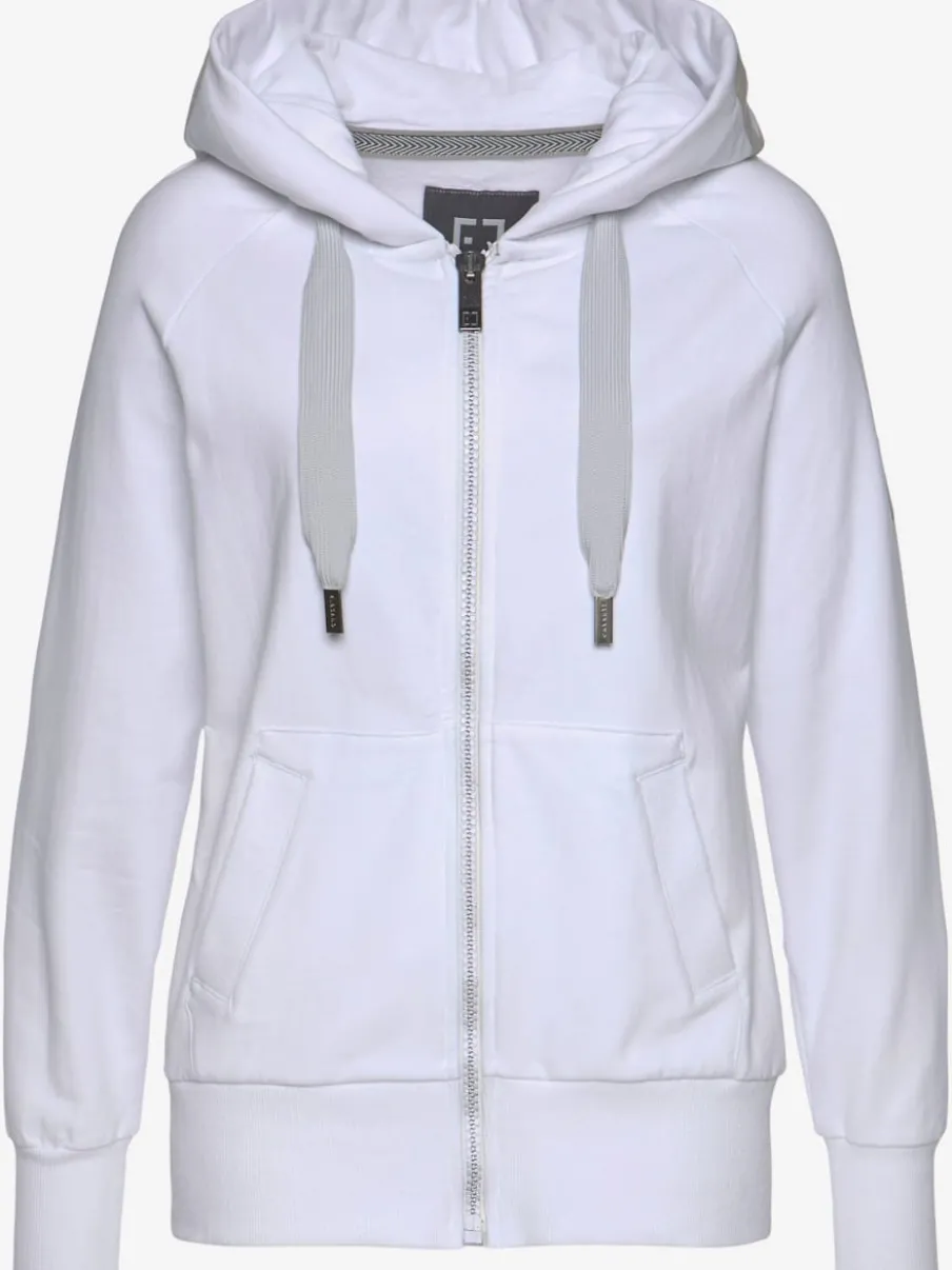 Veste à capuche avec logo et poches fendues