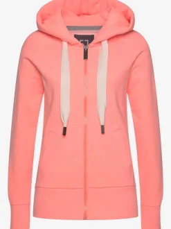 Veste à capuche avec logo et poches fendues