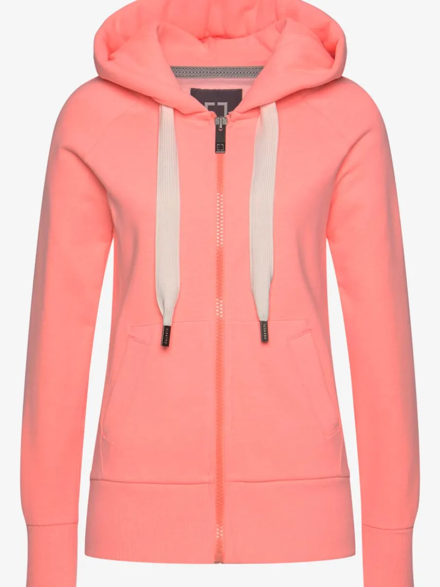 Veste à capuche avec logo et poches fendues