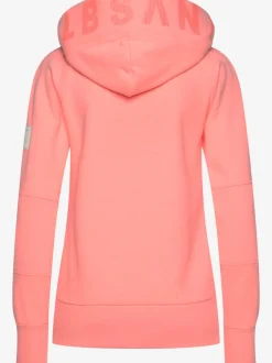 Veste à capuche avec logo et poches fendues