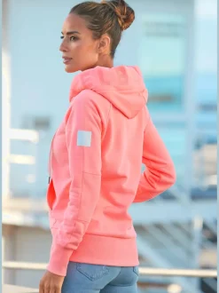 Veste à capuche avec logo et poches fendues