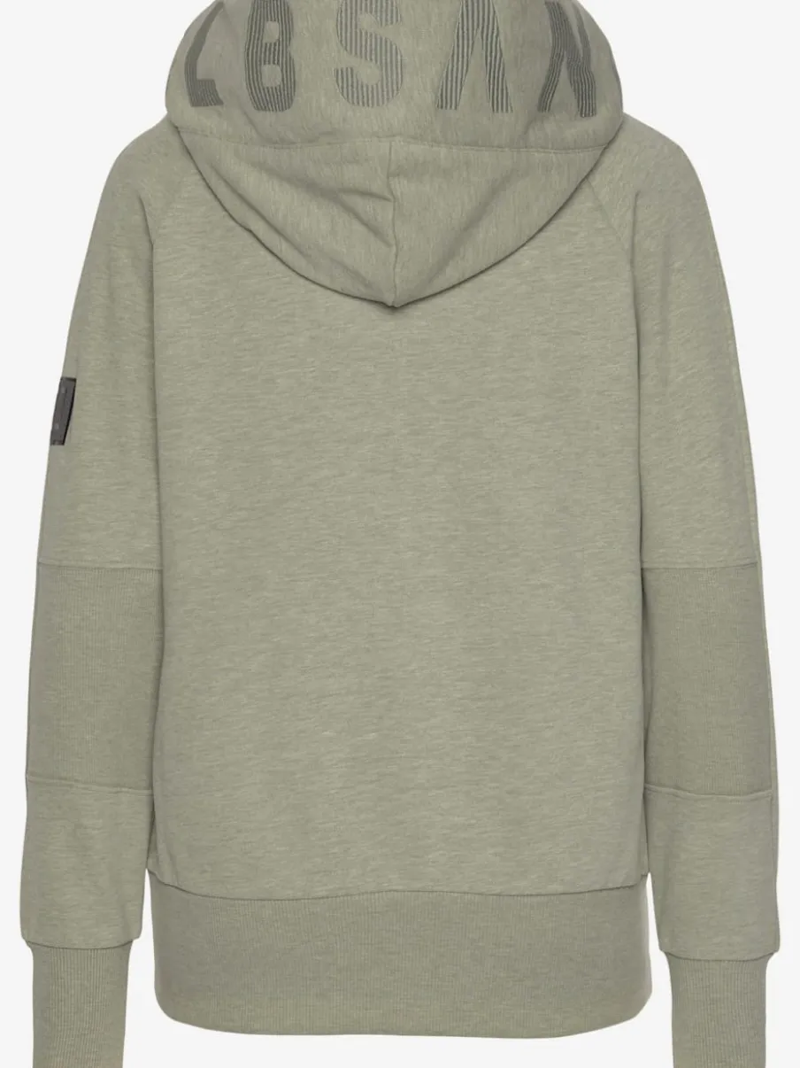 Veste à capuche avec manches longues et logo brodé