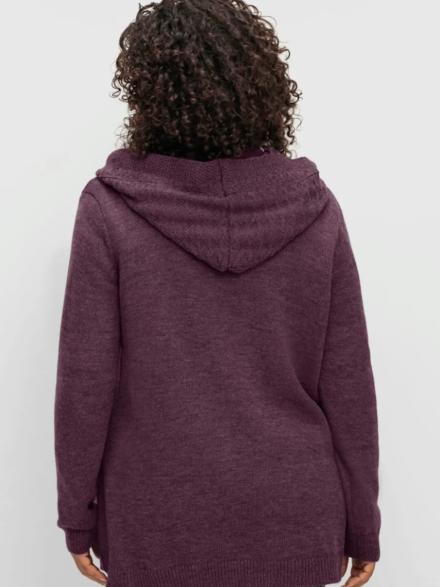 Veste à capuche en tricot capuche tendance