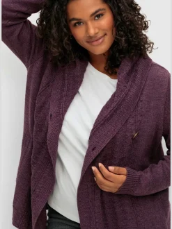 Veste à capuche en tricot capuche tendance