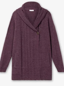 Veste à capuche en tricot capuche tendance