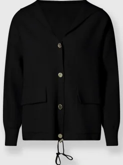 Veste à capuche tricot moelleux avec poches pratiques