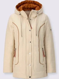 Veste chaude à capuche avec poches zippées pratiques