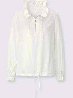 Veste chemisier satin mat