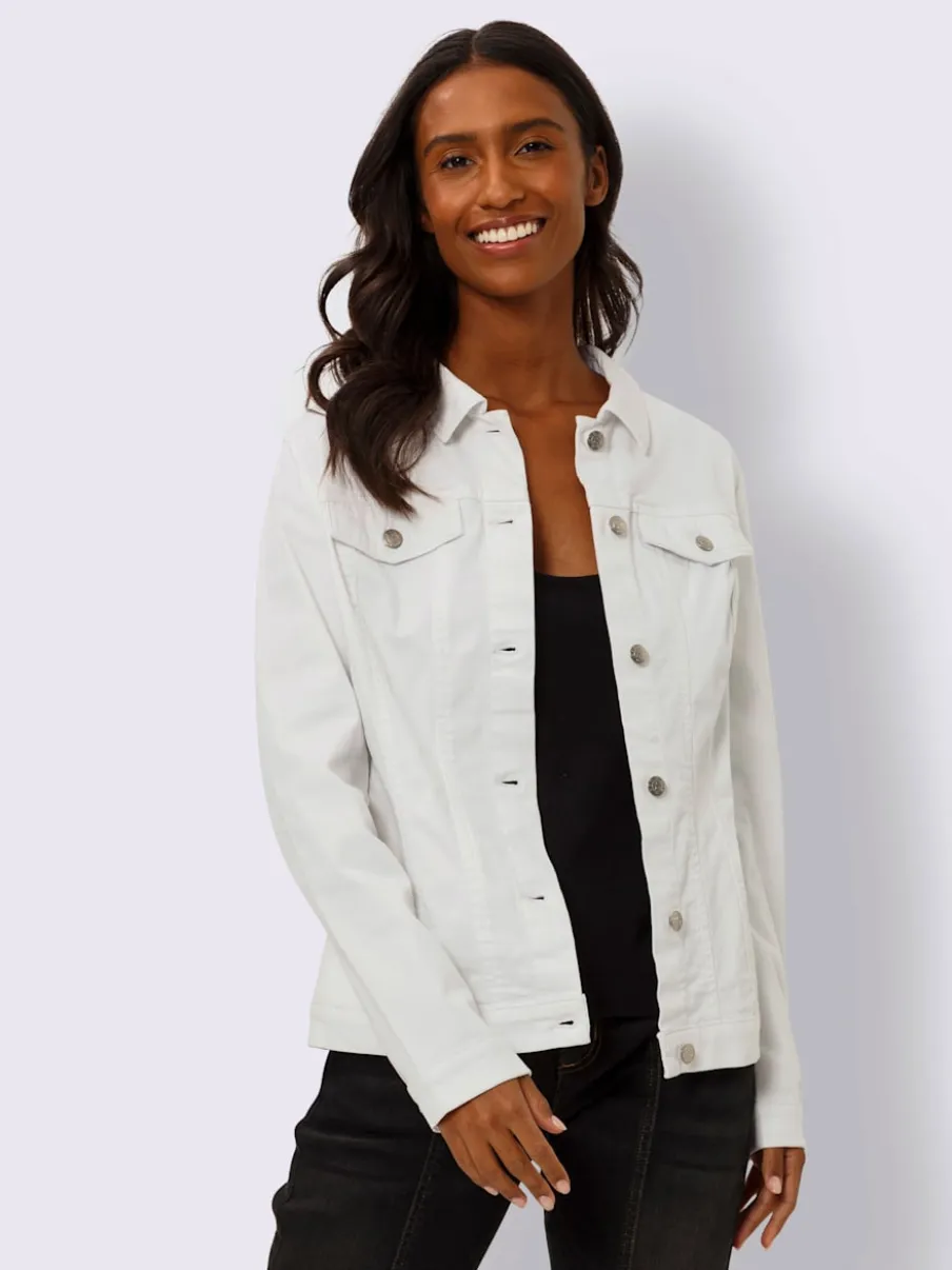 Veste à col chemise avec poches et manches retroussables