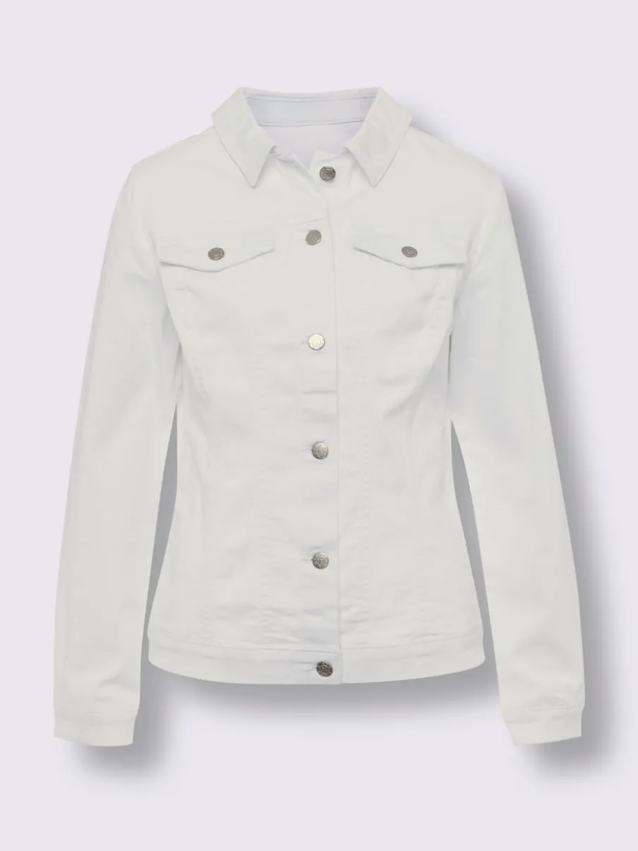 Veste à col chemise avec poches et manches retroussables