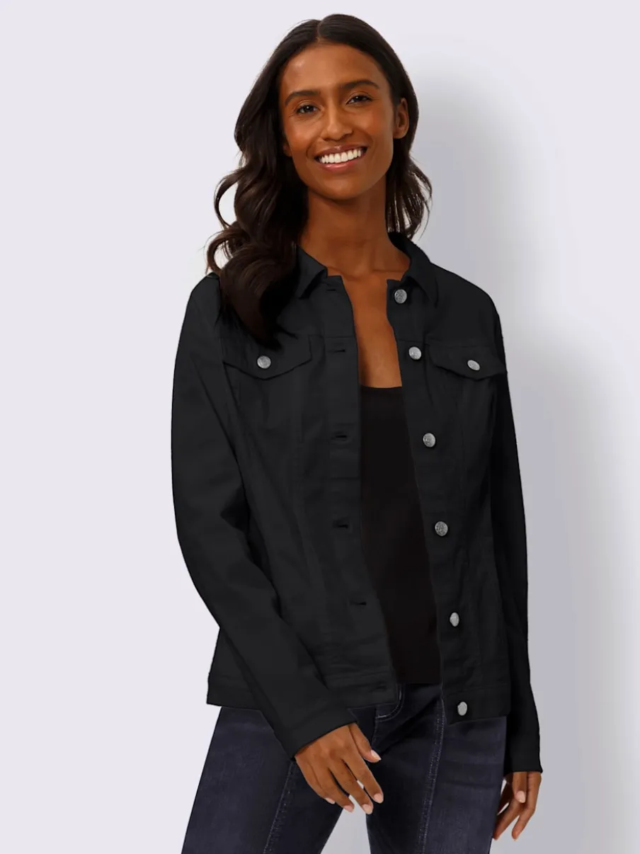 Veste à col chemise avec poches et manches retroussables