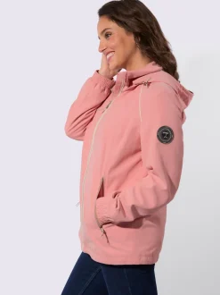 Veste de mi-saison avec capuche et poches zippées