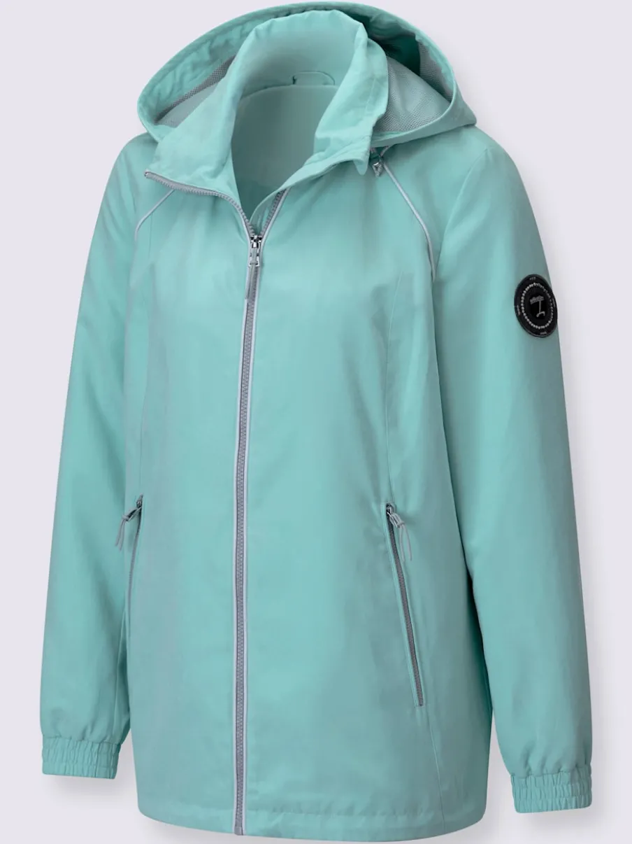 Veste de mi-saison avec capuche et poches zippées