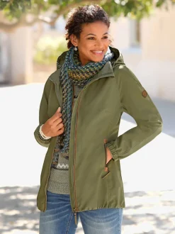 Veste de mi-saison microfibre avec capuche et poches