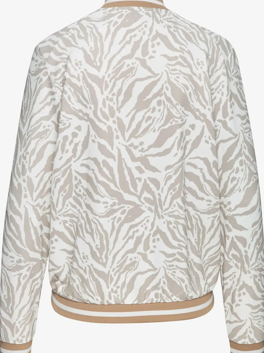 Veste de sport à glissière avec poches et motifs uniques