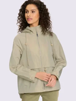 Veste d'extérieur avec capuche amovible et poches rabattables