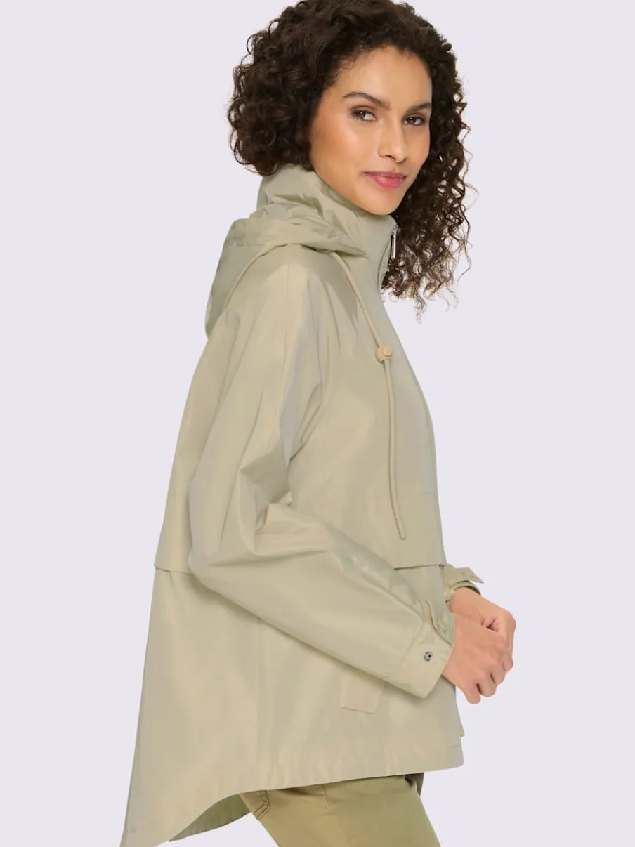 Veste d'extérieur avec capuche amovible et poches rabattables