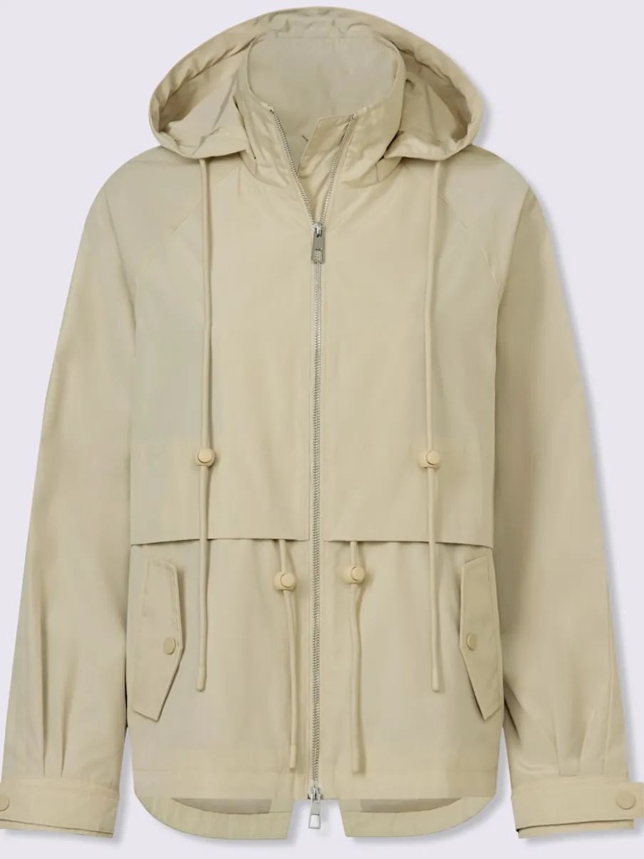 Veste d'extérieur avec capuche amovible et poches rabattables