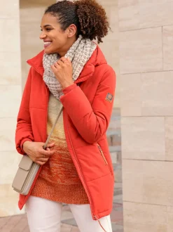 Veste d'extérieur avec capuche amovible et poches zippées