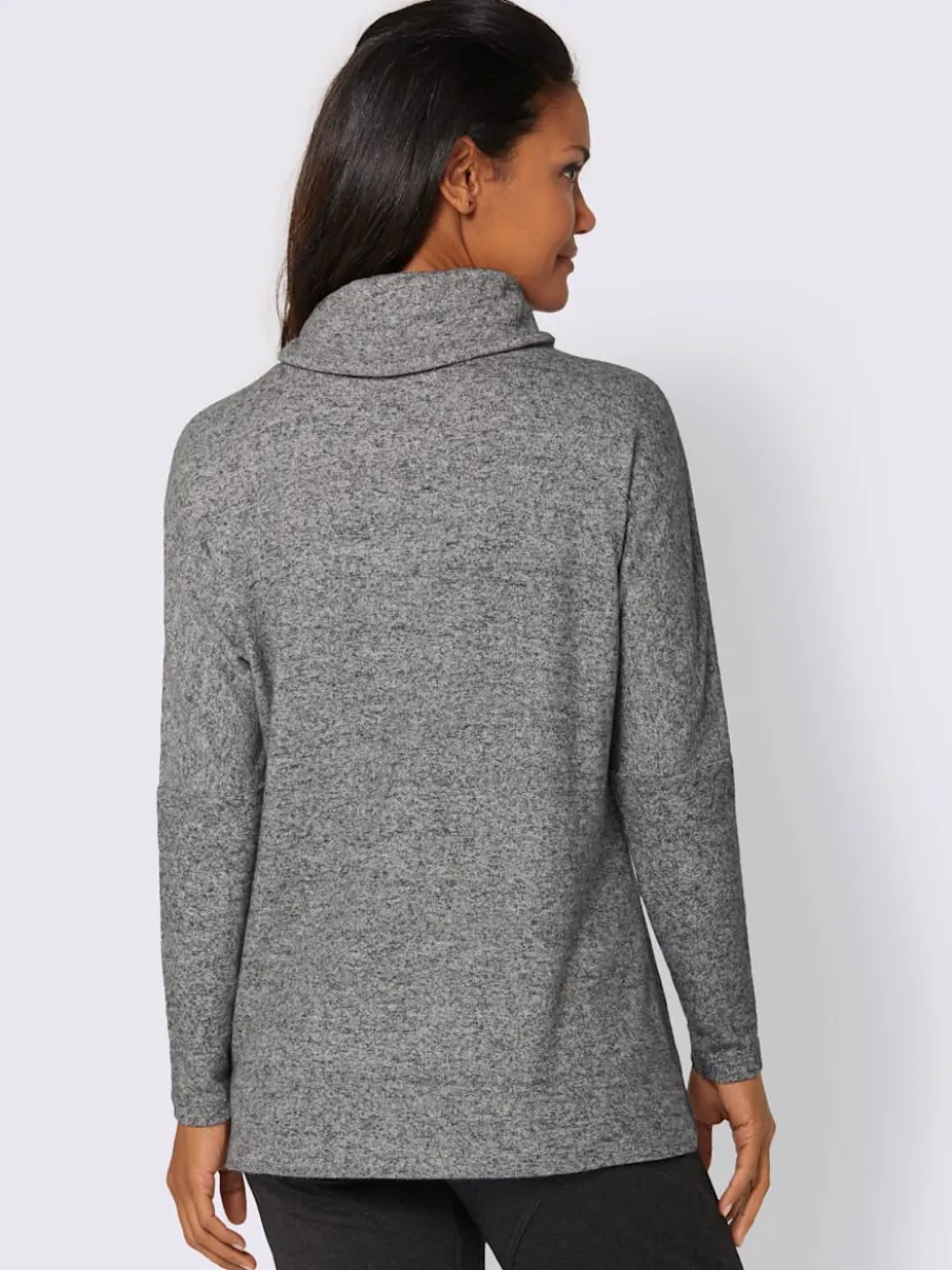 Veste douce avec capuche et glissière intégrale extensible