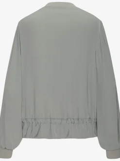 Veste d'été légère avec glissière devant et finitions à l'ourlet