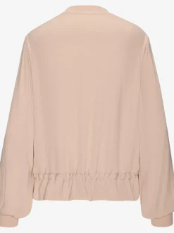 Veste d'été légère avec glissière devant et finitions à l'ourlet