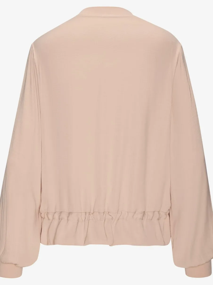 Veste d'été légère avec glissière devant et finitions à l'ourlet