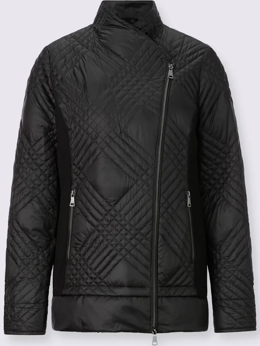 Veste en duvet avec col transformable et poches zippées