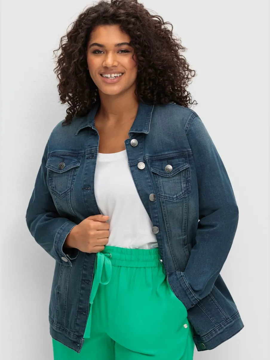 Veste en jean affine les hanches