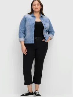 Veste en jean délavage tendance