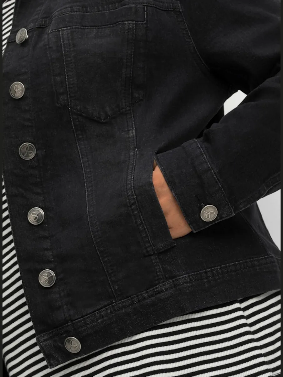 Veste en jean délavage tendance