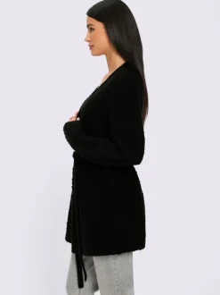 Veste en tricot aspect bouclé élégant