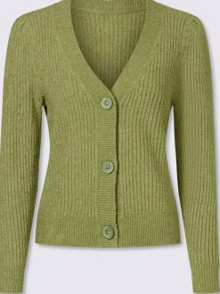 Veste en tricot aspect chiné tendance