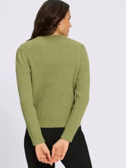 Veste en tricot aspect chiné tendance