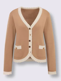 Veste en tricot avec col en V et poches