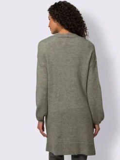 Veste en tricot avec manches longues et grandes poches plaquées
