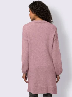 Veste en tricot avec manches longues et grandes poches plaquées