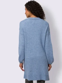 Veste en tricot avec manches longues et grandes poches plaquées