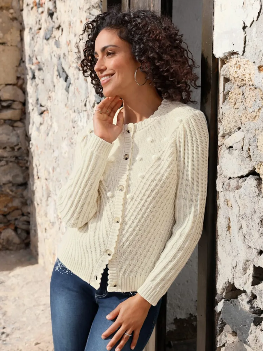 Veste en tricot 50% coton
