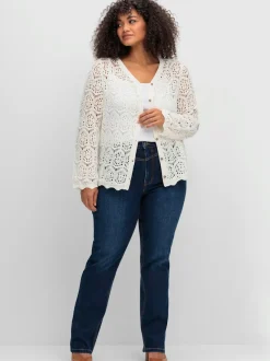 Veste en tricot coupe droite