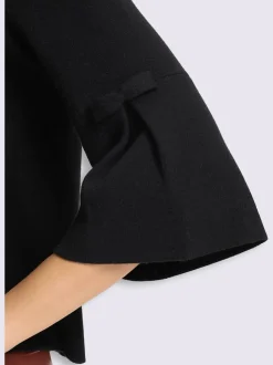 Veste en tricot coupe en a