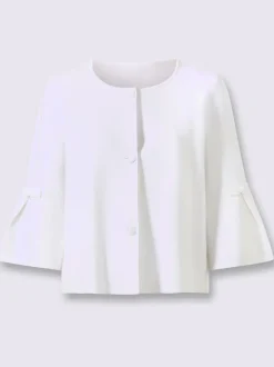 Veste en tricot coupe en a