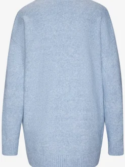 Veste en tricot décontractée avec écharpe manches longues douces