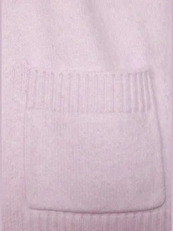 Veste en tricot décontractée avec écharpe manches longues douces
