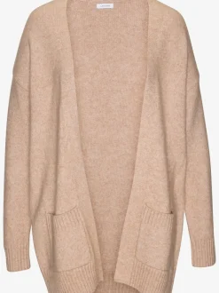 Veste en tricot décontractée avec écharpe manches longues douces