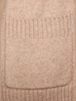 Veste en tricot décontractée avec écharpe manches longues douces
