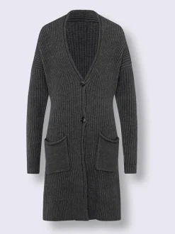 Veste en tricot doux à grosses mailles avec poches