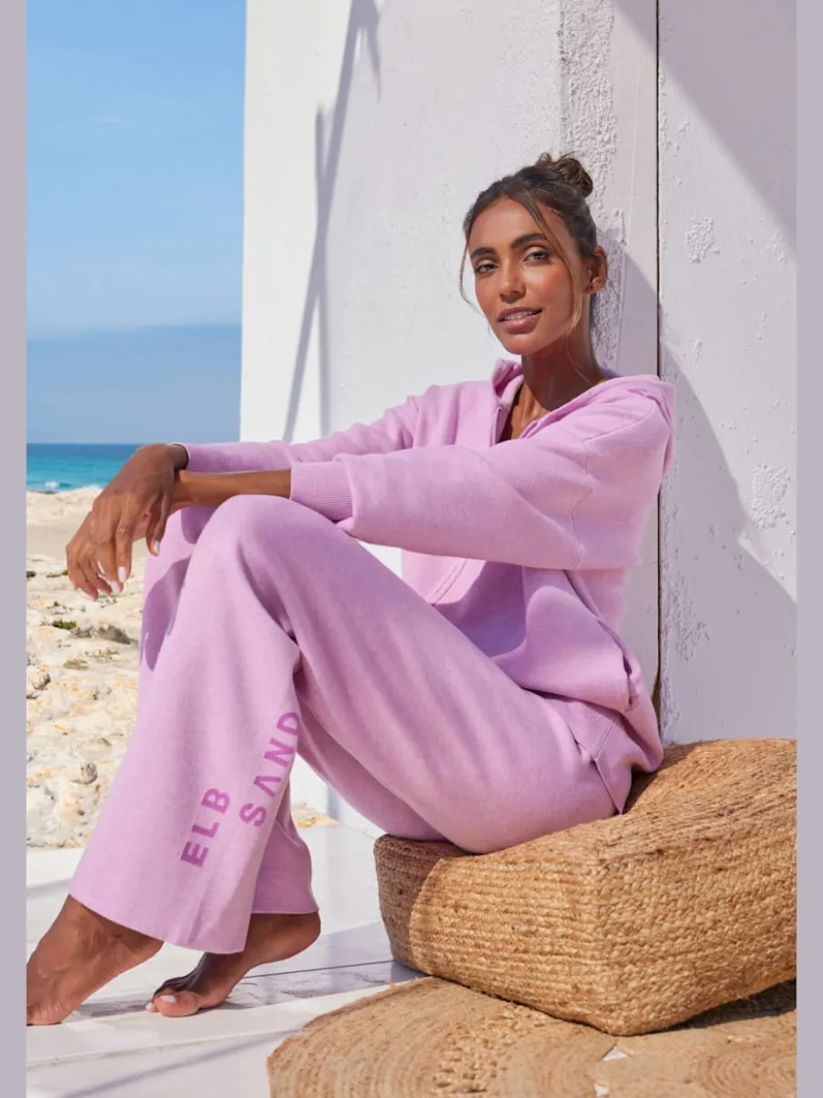 Veste en tricot doux à manches longues avec capuche