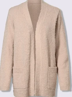 Veste en tricot fil bouclé