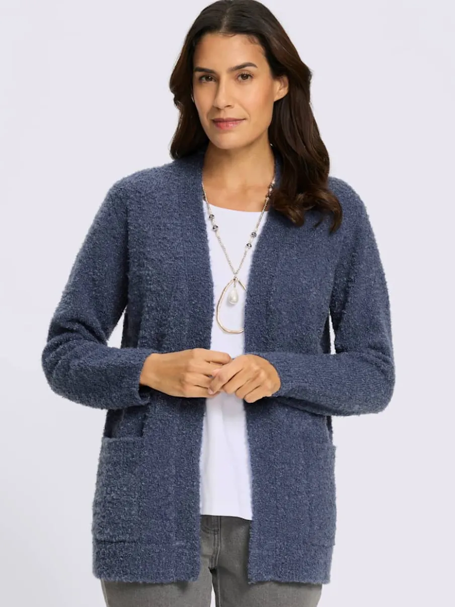 Veste en tricot fil bouclé